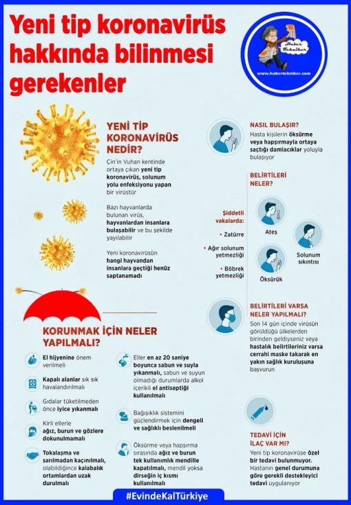  Yeni tip koronavirüs hakkında bilinmesi gerekenler, HaberTekniker